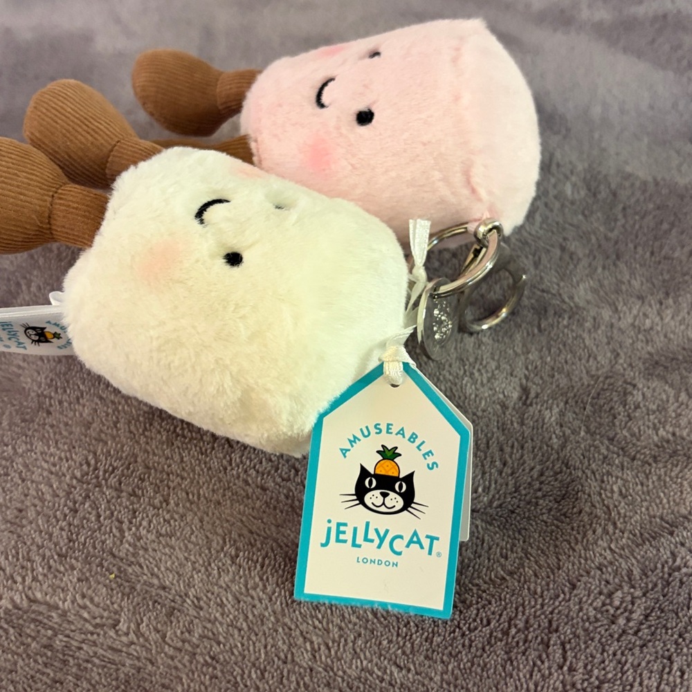 Jellycat Marshmallows Plush Keychain - Picture 4 of 5
